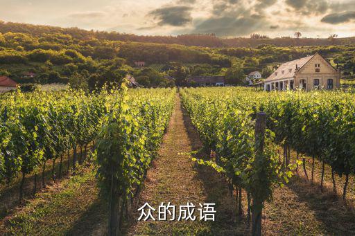 眾的成語