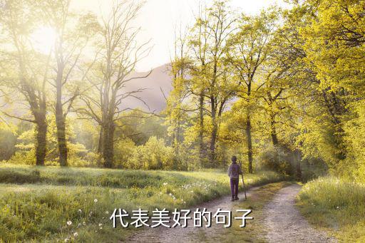 形容美好的句子，代表美好的句子