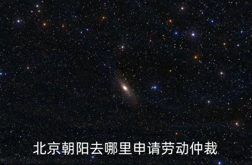 北京朝陽去哪里申請(qǐng)勞動(dòng)仲裁