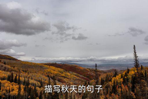 描寫(xiě)秋天的句子