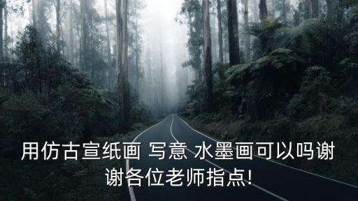 用仿古宣紙畫 寫意 水墨畫可以嗎謝謝各位老師指點(diǎn)!