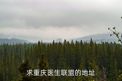 求重慶醫(yī)生聯(lián)盟的地址