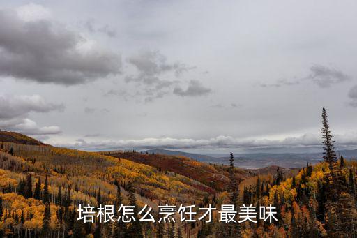 培根怎么烹飪才最美味