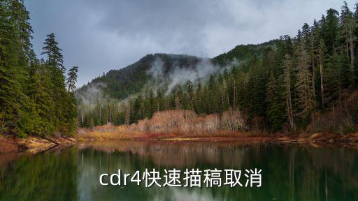  cdr4快速描稿取消