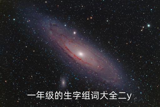 一年級的生字組詞大全二y