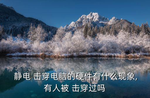  靜電 擊穿電腦的硬件有什么現象,有人被 擊穿過嗎