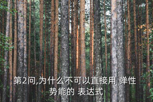 第2問,為什么不可以直接用 彈性 勢能的 表達式