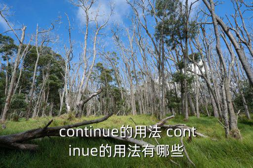  continue的用法 continue的用法有哪些
