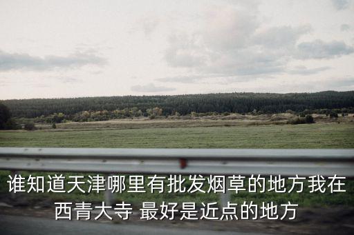 誰知道天津哪里有批發煙草的地方我在西青大寺 最好是近點的地方