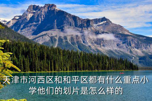 天津市和平區(qū)二幼小組劃分，天津市和平區(qū)小學劃片范圍