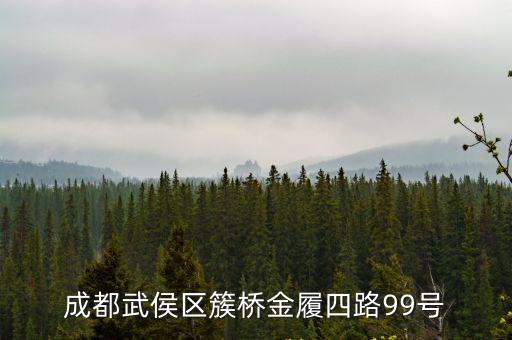 成都武侯區(qū)簇橋金履四路99號