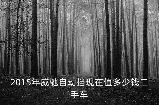2015年威馳自動擋現在值多少錢二手車