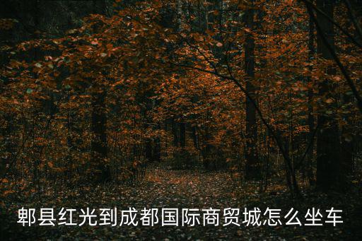 郫縣紅光到成都國際商貿(mào)城怎么坐車
