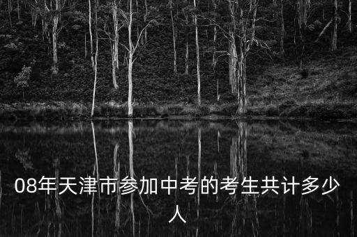 08年天津市參加中考的考生共計(jì)多少人