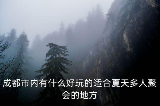 成都市內(nèi)有什么好玩的適合夏天多人聚會的地方