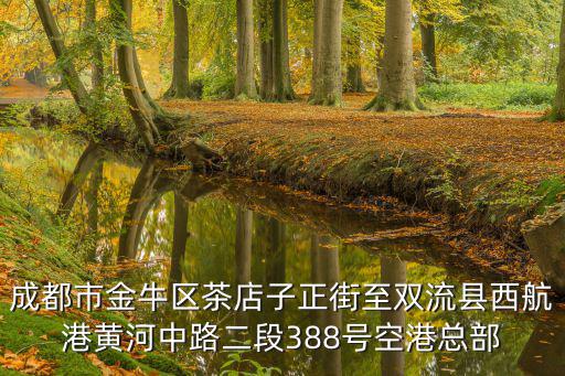 成都市金牛區茶店子正街至雙流縣西航港黃河中路二段388號空港總部
