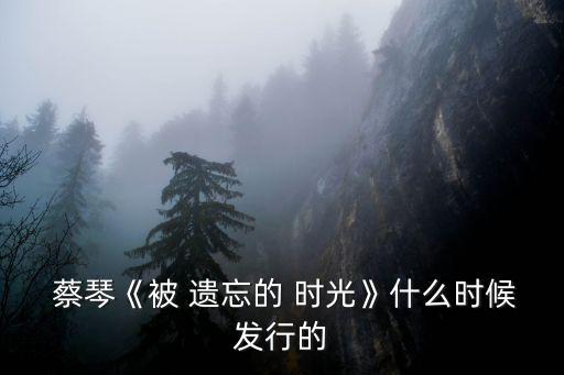 蔡琴被遺忘的時光,《表達秦的時候》被遺忘of時光蔡琴新專輯