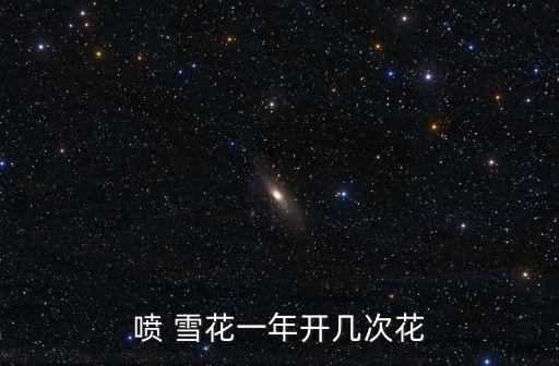 噴 雪花一年開幾次花