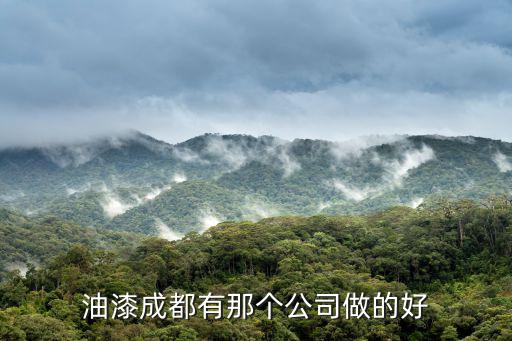 油漆成都有那個公司做的好