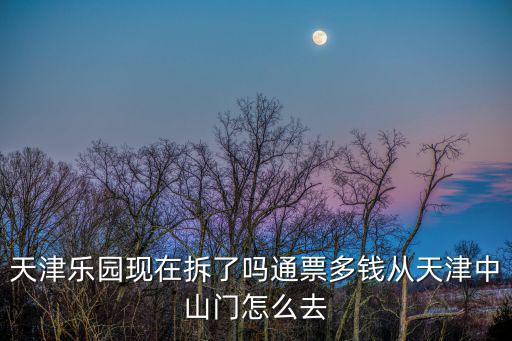 天津樂園現在拆了嗎通票多錢從天津中山門怎么去