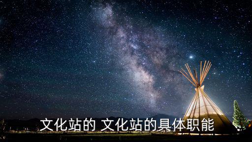  文化站的 文化站的具體職能