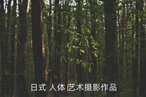 日式 人體 藝術攝影作品