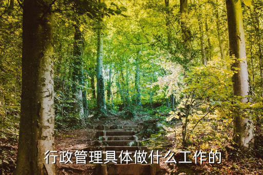  行政管理具體做什么工作的