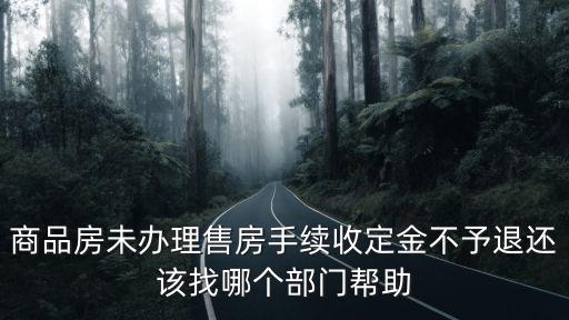 商品房未辦理售房手續收定金不予退還該找哪個部門幫助
