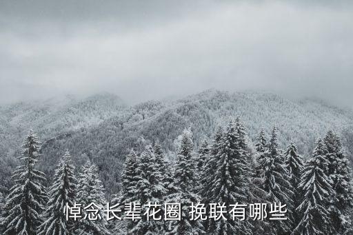 悼念長(zhǎng)輩花圈 挽聯(lián)有哪些