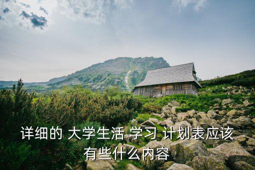 大學學習計劃表,堅持學習不要放下社會團體工作