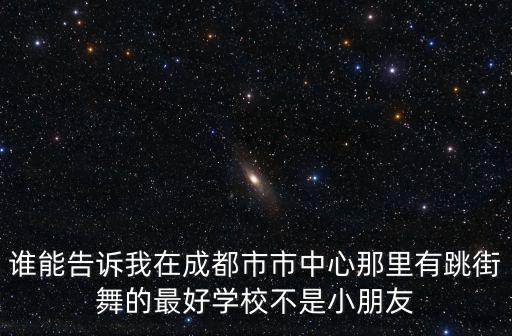 誰能告訴我在成都市市中心那里有跳街舞的最好學校不是小朋友