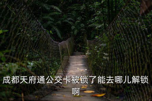 成都市交通卡什么時候開通，成都天府通公交卡被鎖了能去哪兒解鎖啊