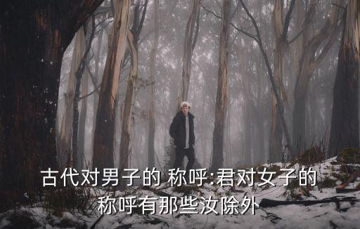 古代對男子的稱呼,男人的尊稱