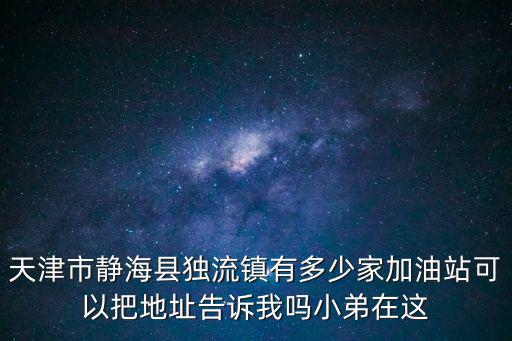 天津市靜海縣獨(dú)流鎮(zhèn)有多少家加油站可以把地址告訴我嗎小弟在這