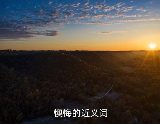 懊悔的反義詞,開心高興反義詞:后悔懊悔