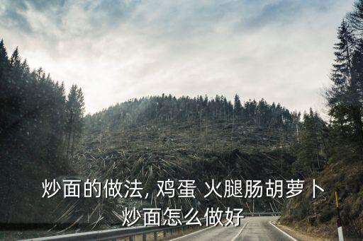  炒面的做法, 雞蛋 火腿腸胡蘿卜 炒面怎么做好