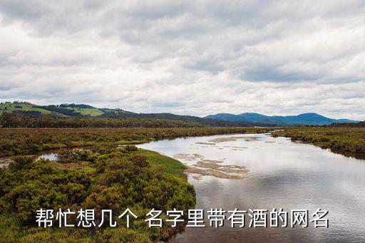 幫忙想幾個 名字里帶有酒的網名