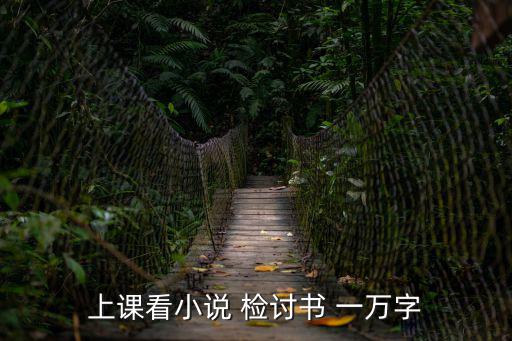 上課看小說 檢討書 一萬字