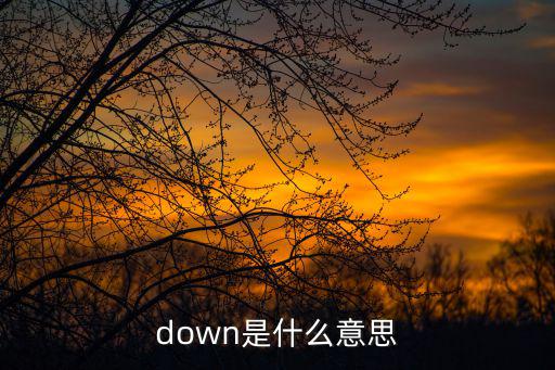 down,downadv.（坐、摔、躺)；