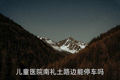 兒童醫(yī)院南禮土路邊能停車嗎