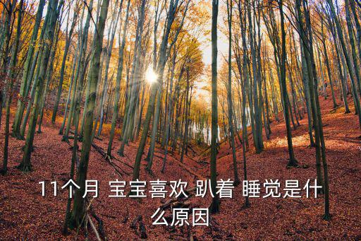 寶寶喜歡趴著睡覺是什么原因