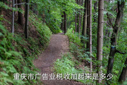 重慶市廣告業稅收加起來是多少