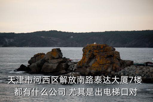 天津市嘉泰偉業有限公司，天津市河西區越秀路68號銀河大廈1603是什么公司