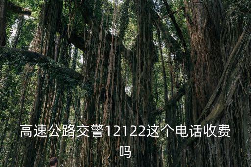 高速公路交警12122這個電話收費(fèi)嗎