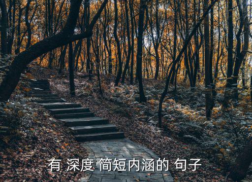 有 深度 簡短內涵的 句子