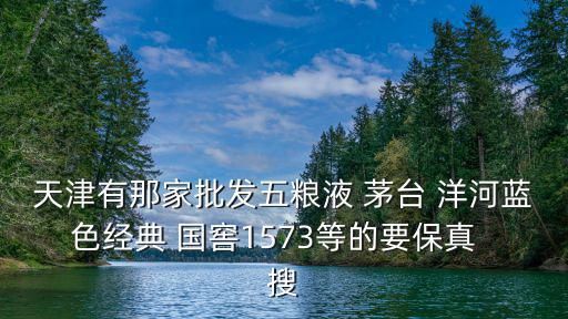 天津市浩璞商貿(mào)有限公司，天津有那家批發(fā)五糧液 茅臺(tái) 洋河藍(lán)色經(jīng)典 國(guó)窖1573等的要保真  搜