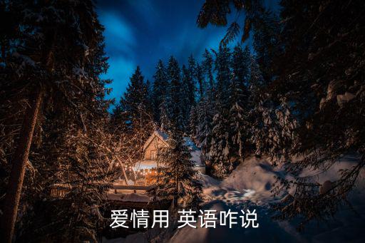  愛(ài)情用 英語(yǔ)咋說(shuō)