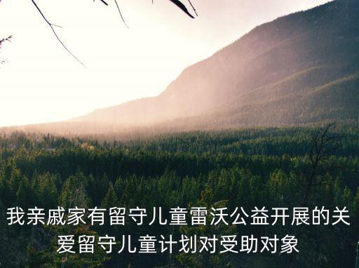 留守兒童幫扶計劃，有沒有針對農(nóng)村留守兒童的工作計劃