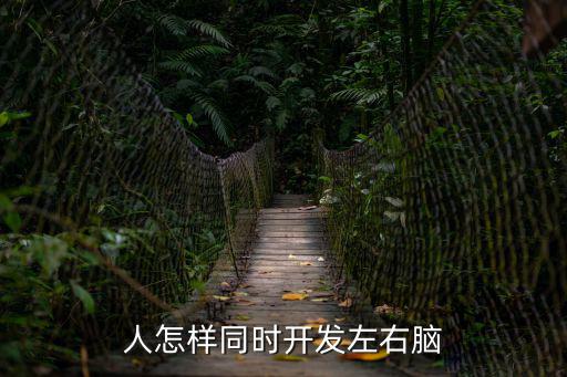 人怎樣同時開發左右腦