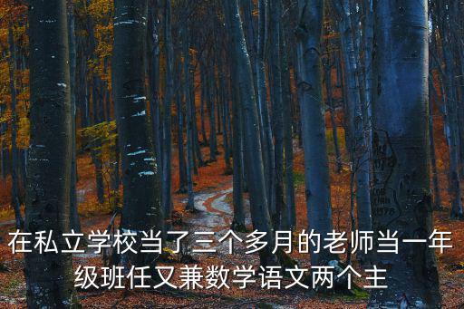 天津市私立中學教師累嗎，天津民辦小學教師待遇